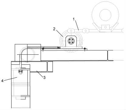 帶拉繩位移傳感器的鋼卷運(yùn)輸鏈配重裝置