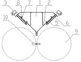 帶拉繩位移傳感器的輥壓機雙閘板調節(jié)進料裝置