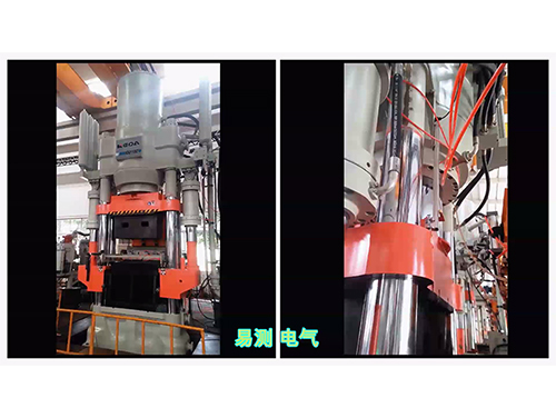 伺服液壓機(jī)上使用磁致伸縮位移傳感器控制模具開度