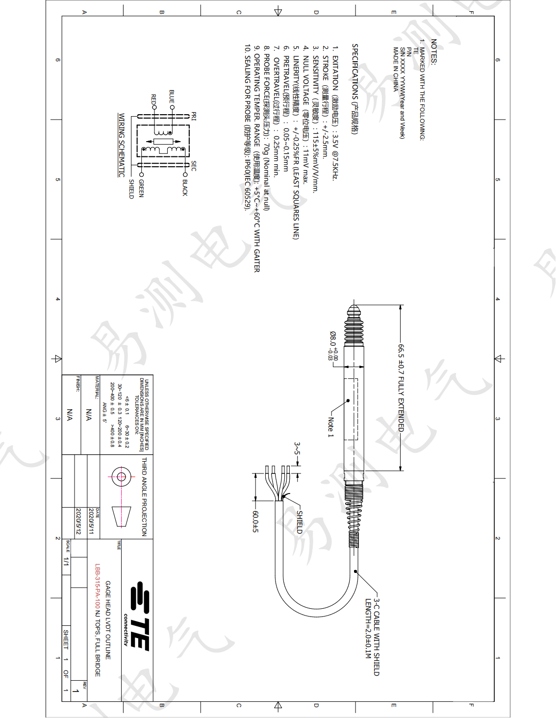 線性滾珠軸承 (LBB) 超精密測(cè)量頭屬于尺寸測(cè)量探頭LVDT